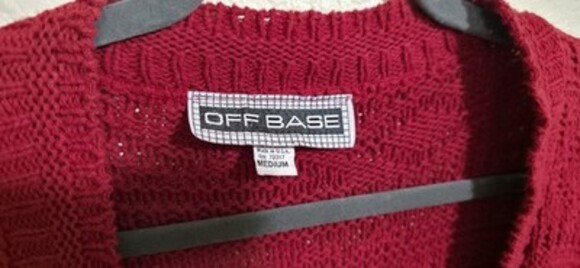 Vintage Knit 100% Cotton Red Cardigan Sweater | 90s Vibe Button Down Long Sleeve - Picture 6 of 11